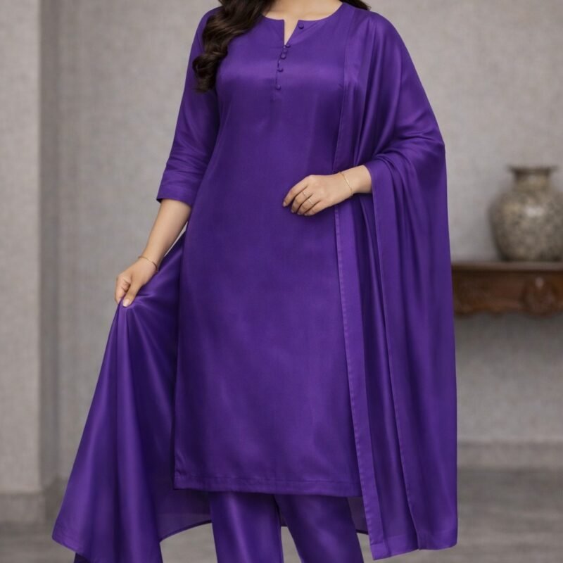 Plain crepe silk suits material